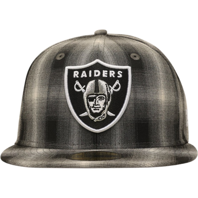 New Era Las Vegas Raiders Black & White ‘Full Plaid’ 59FIFTY Fitted Hat