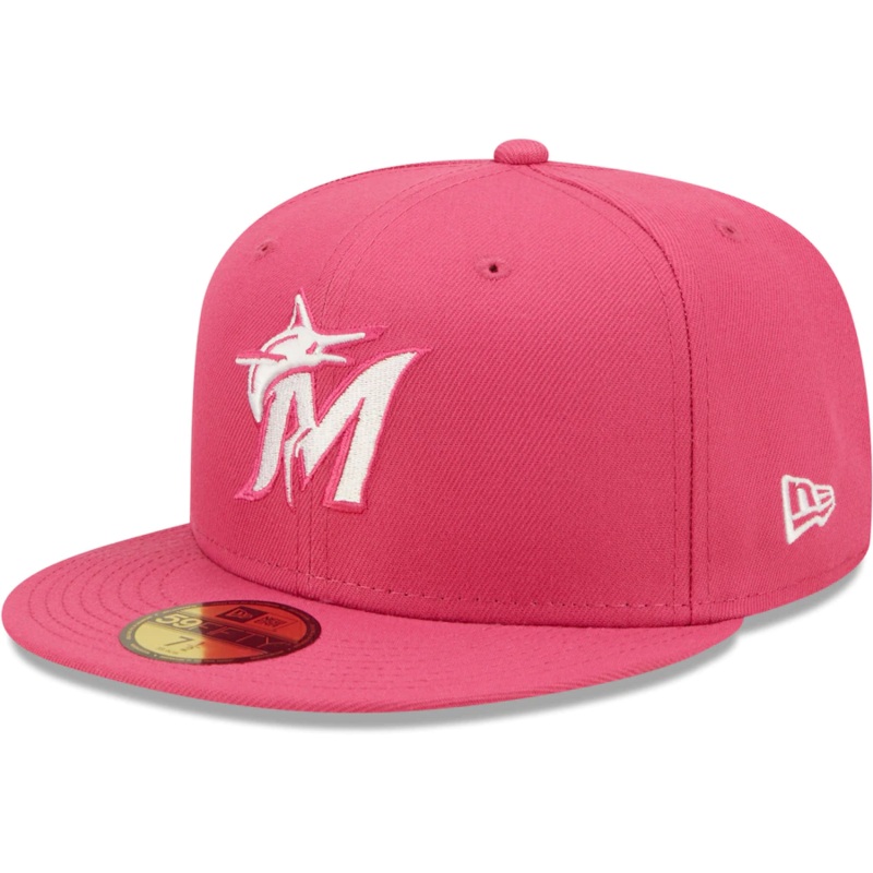 New Era Miami Marlins Hot Pink 59FIFTY Fitted Hat