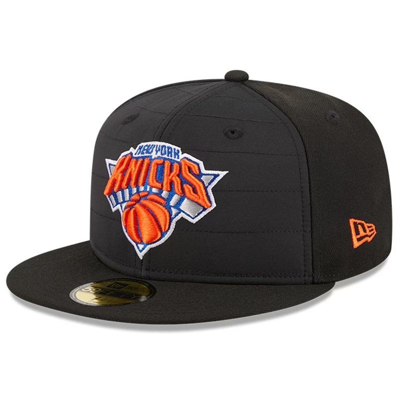 New Era New York Knicks Black Quilt 2023 59FIFTY Fitted Hat