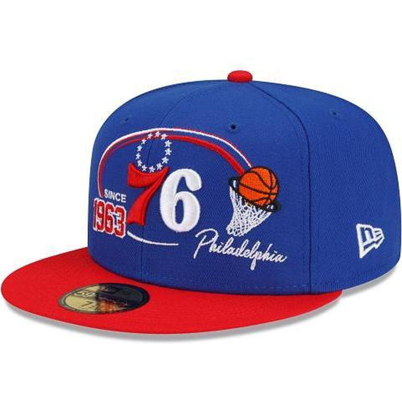 New Era Philadelphia 76ers Two-Tone Hoops 59fifty Fitted Hat
