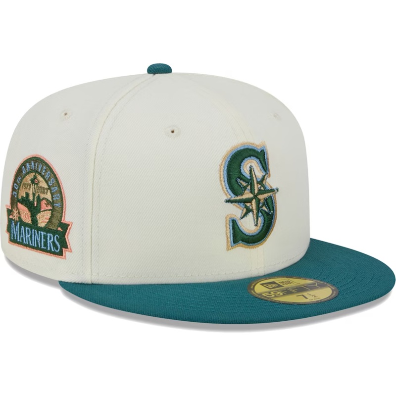 New Era Seattle Mariners Chrome Evergreen 2023 59FIFTY Fitted Hat