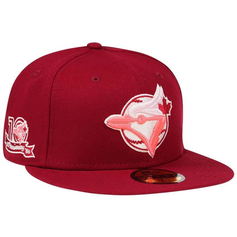 New Era Toronto Blue Jays 10th Anniversary Smooth Red/Pink 59FIFTY Fitted Cap