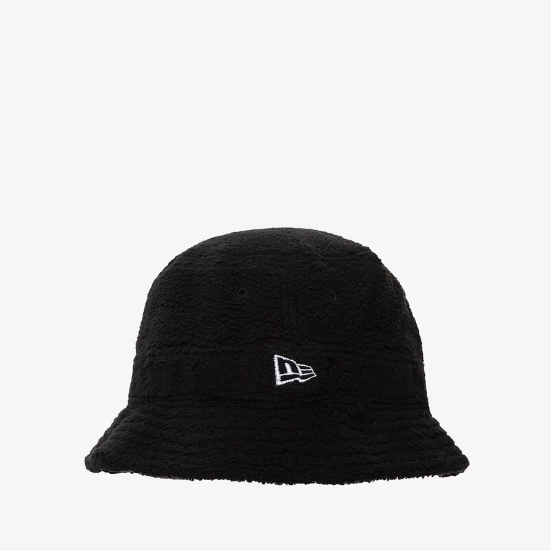 New Era Womens Teddy Black Bucket Hat S
