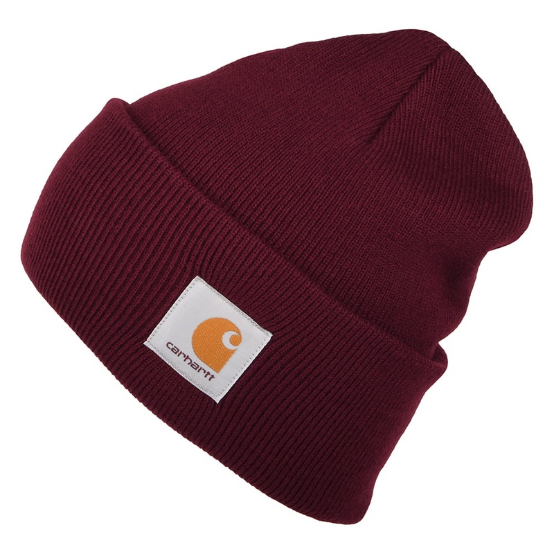 Carhartt WIP Hats Watch Cap Beanie Hat – Burgundy 1-Size