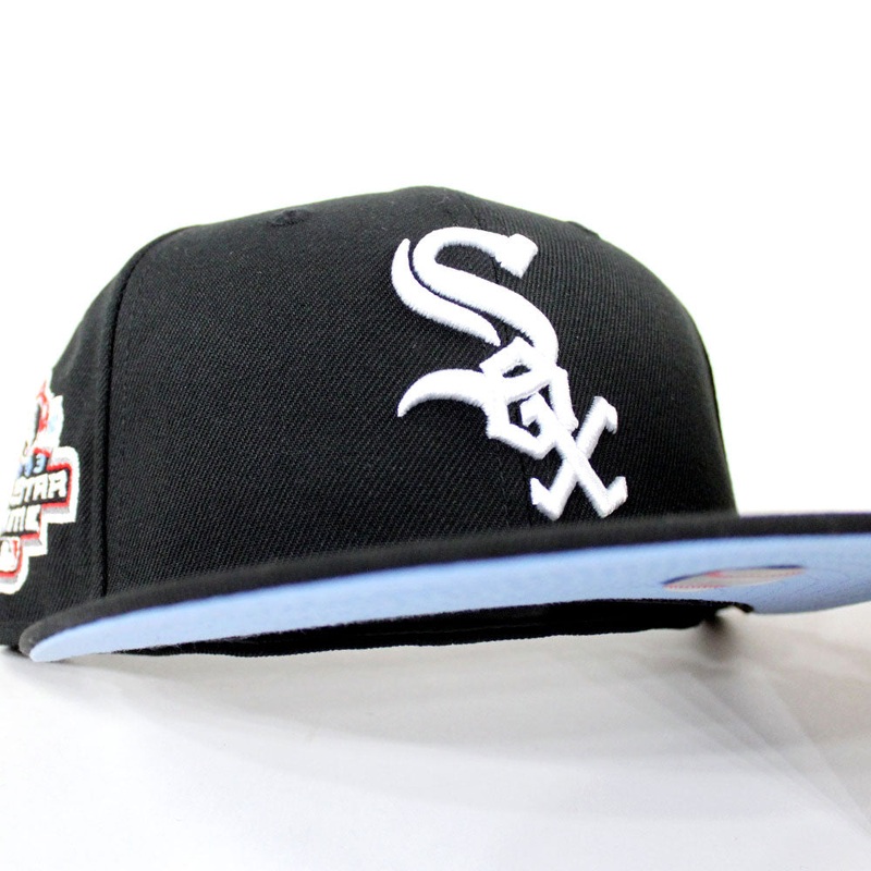 Chicago White Sox 2003 All Star Game New Era 59Fifty Fitted Hat (Black Sky Blue Under Brim) 6 7/8