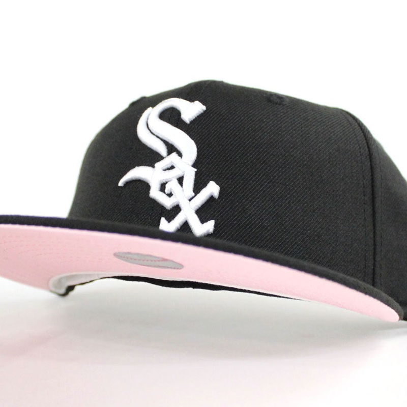 Chicago White Sox New Era 59Fifty Fitted Hat (Pink Under Brim) 6 7/8