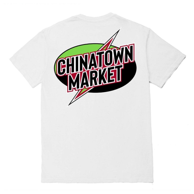 Chinatown Market LIGHTNING T-SHIRT (White) m