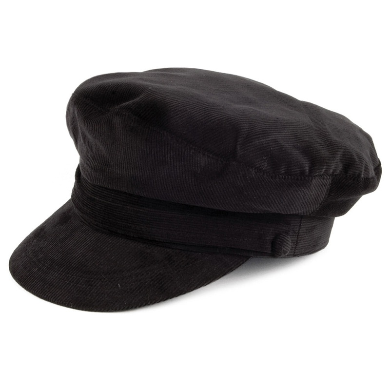 Jaxon & James Corduroy Fiddler Cap – Black S