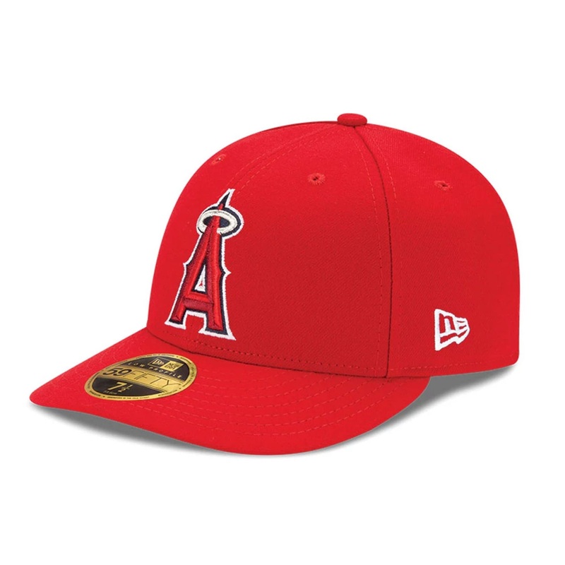 LA Angels Authentic Collection Red Low Profile 59FIFTY Fitted Cap 6 7/8
