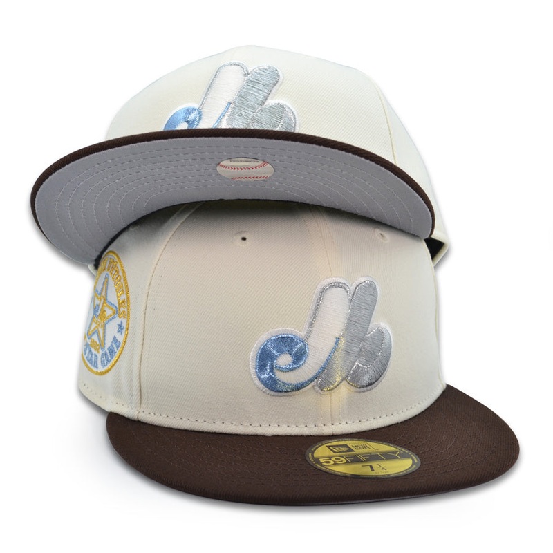 Montreal Expos “LANAKILA HOU AKU” Exclusive New Era 59Fifty Fitted Hat – Chrome/Burntwood 6 7/8
