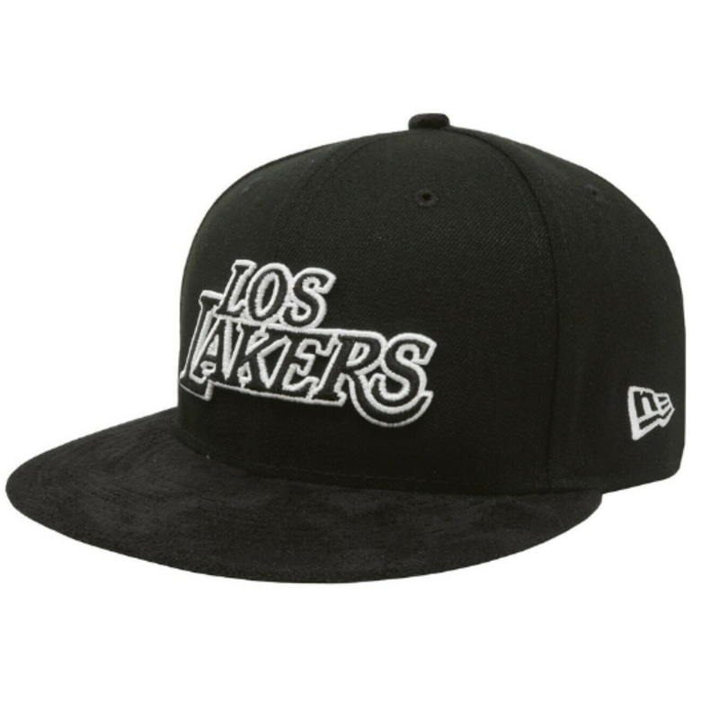 New Era Los Angeles Lakers Black Suede 59FIFTY Fitted Hat