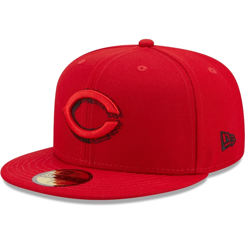 New Era Red Cincinnati Reds Scored 59FIFTY Fitted Hat