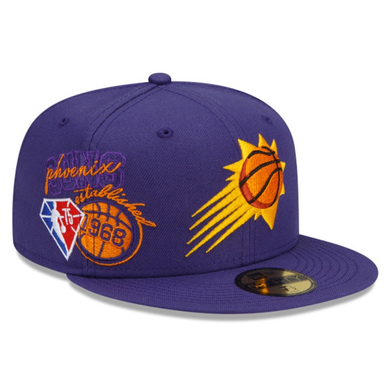 Phoenix Suns New Era 2022 BACK HALF NBA 59Fifty Fitted Hat – Purple/Gray Bottom 8 1/8