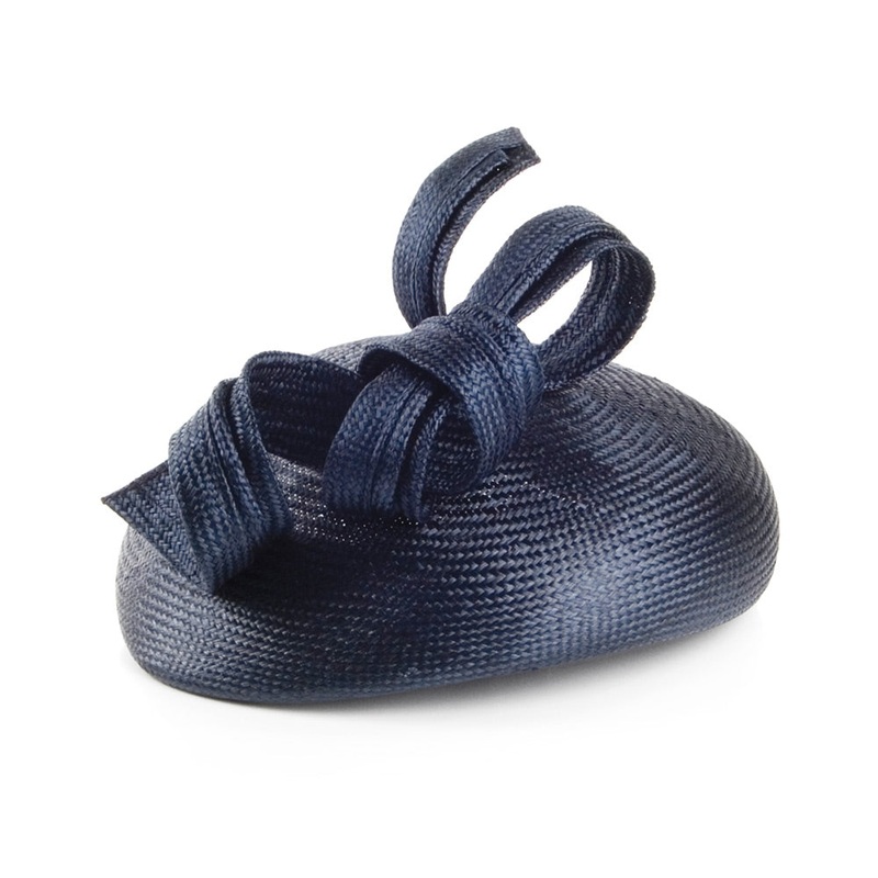 Whiteley Hats Duchess Of Cambridge Straw Pillbox Hat – Navy Blue 1-Size