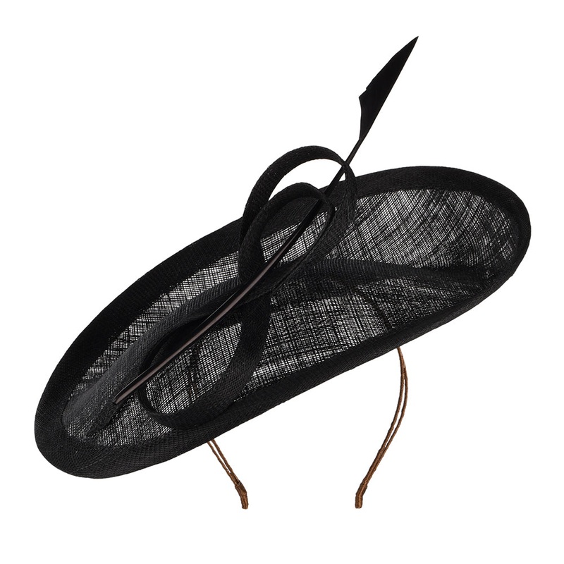 Whiteley Hats Tulip Disc Fascinator – Black 1-Size