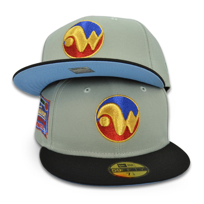 Winnipeg Whips Hometown Collection Exclusive New Era 59Fifty Fitted MILB Hat -Everest Green/Black 6 7/8
