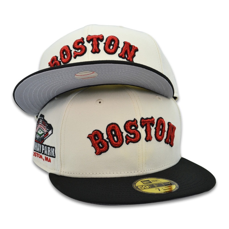 Boston Red Sox Fenway Park Exclusive New Era 59Fifty Fitted Hat – Chrome/Black 6 7/8