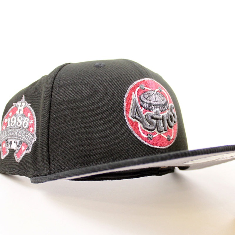Houston Astros 1989 All Star Game New Era 59Fifty Fitted Hat (Black Corduroy Gray Under Brim) 7