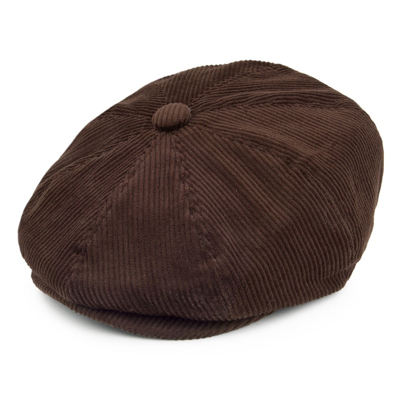 Jaxon & James Corduroy Newsboy Cap Brown Wholesale Pack Prepack