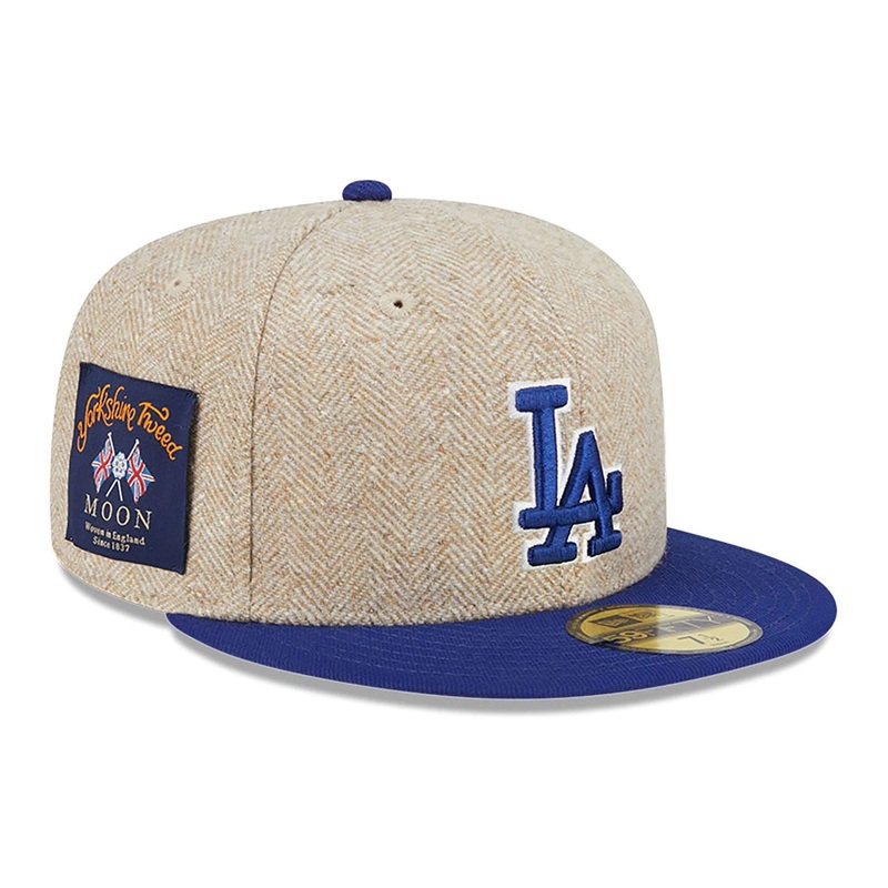 LA Dodgers Herringbone Moon Cream 59FIFTY Fitted Cap 6 7/8