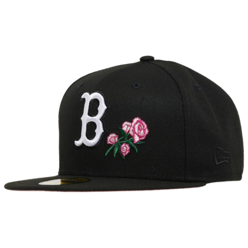 New Era Boston Red Sox Black/Pink Rose 59FIFTY Fitted Hat