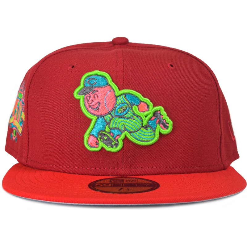 New Era Cincinnati Reds “Portal Pack” Red/Lime 59FIFTY Fitted Hat