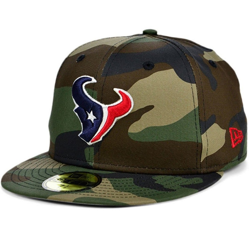 New Era Houston Texans Camo Woodland 59Fifty Fitted Hat