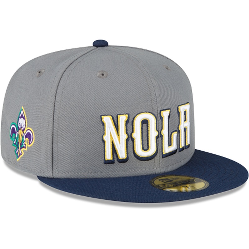 New Era New Orleans Pelicans 2022-23 City Edition Gray 59FIFTY Fitted Hat