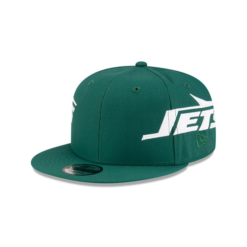 New York Jets New Era HELMET 9Fifty Snapback Hat – Green/White