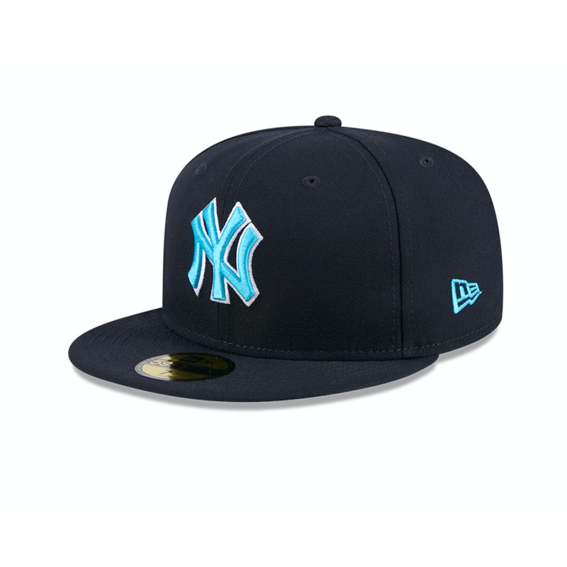 New York Yankees New Era 2024 MLB Father’s Day On-Field 59FIFTY Fitted Hat – Navy 6 7/8
