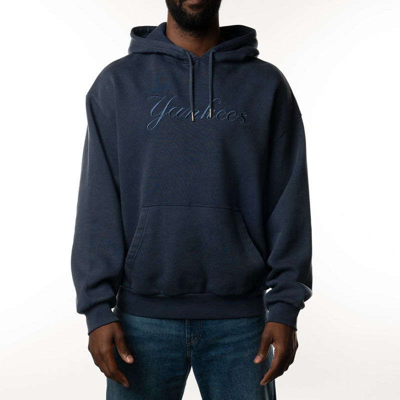 New York Yankees New Era Australia Dark Blue Oversized Pullover Hoodie 4XL