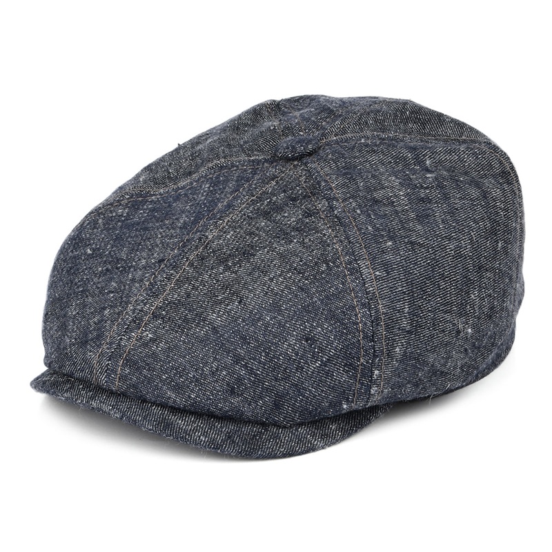 Stetson Hats Linen-Silk Newsboy Cap – Blue 55