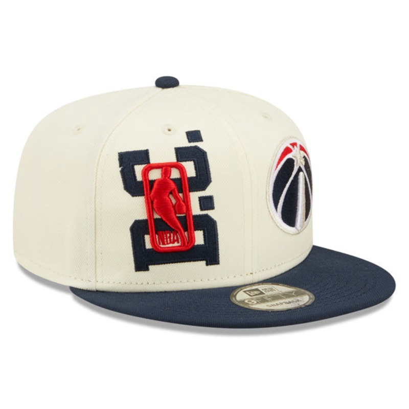 Washington Wizards New Era 2022 NBA Draft 9FIFTY Snapback Adjustable Hat – Cream/Navy