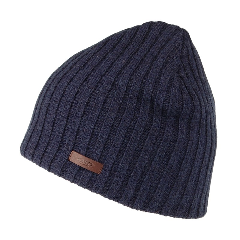 Barts Hats Haakon Wool Beanie Hat – Navy Blue 1-Size