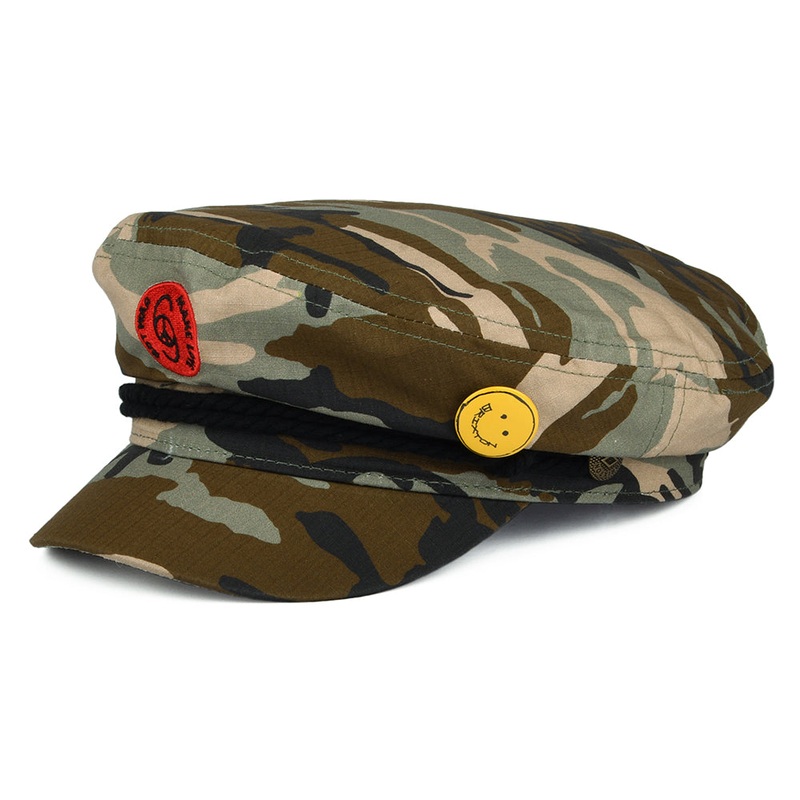 Brixton Hats Cotton Fiddler Cap – Camouflage Small-56cm