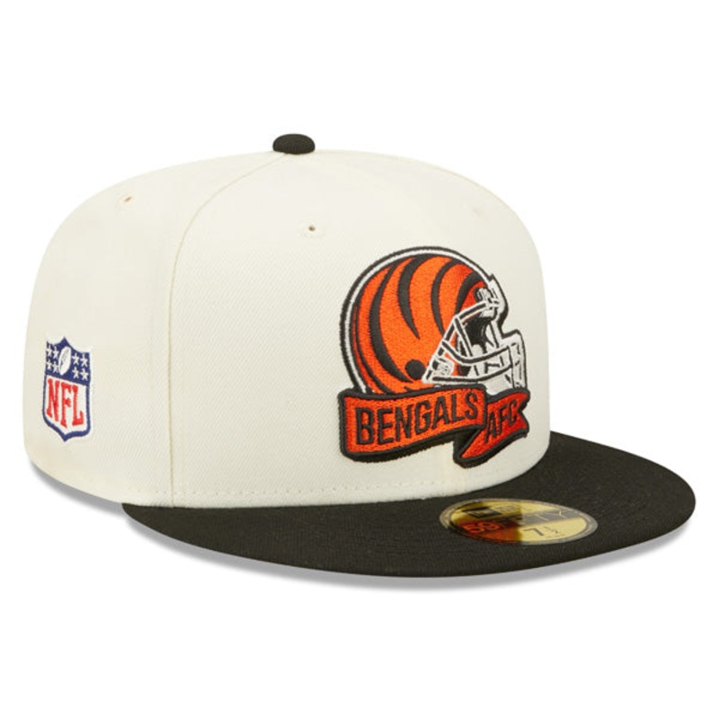 Cincinnati Bengals New Era 2022 NFL Sideline 59FIFTY Fitted Hat – Chrome/Black 7 7/8
