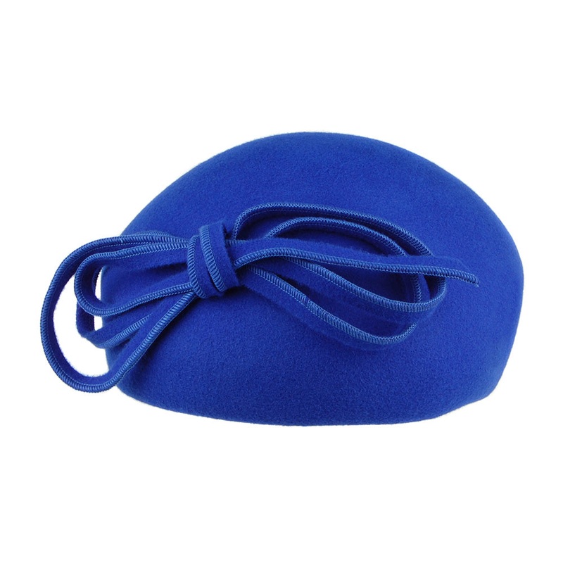 Failsworth Hats Sabrina Blocked Beret – Cobalt 1-Size