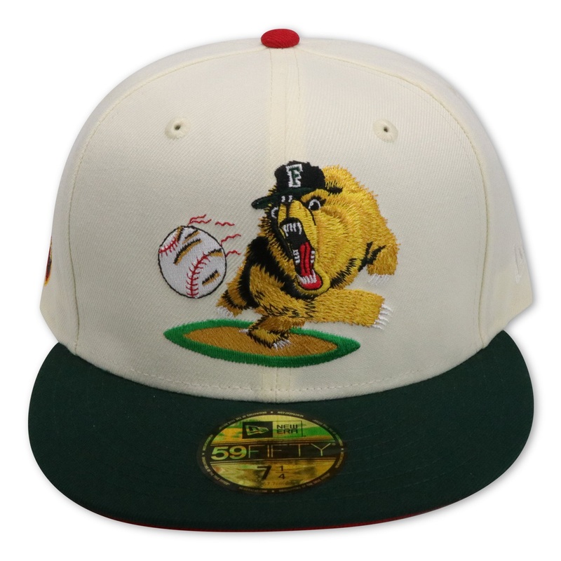 FRESNO GRIZZLIES (2-TONE) NEW ERA 59FIFTY FITTED (RED UNDER VISOR) 67/8