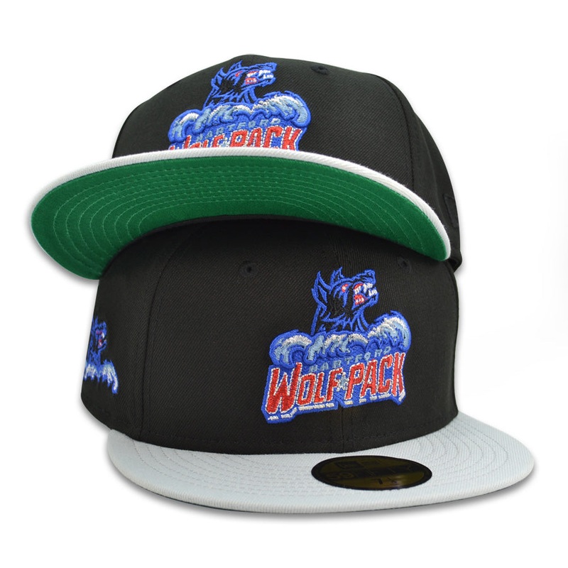 Hartford Wolf Pack AHL Exclusive New Era 59Fifty Fitted Hat – Black/Gray 6 7/8