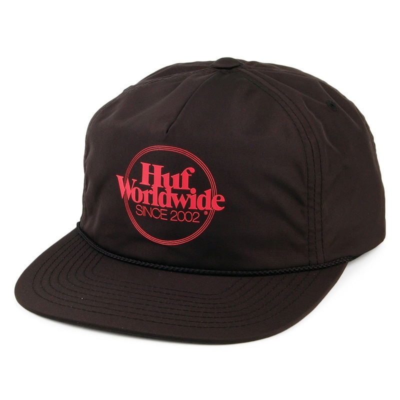 HUF Issue Zip Back Baseball Cap – Black Adjustable