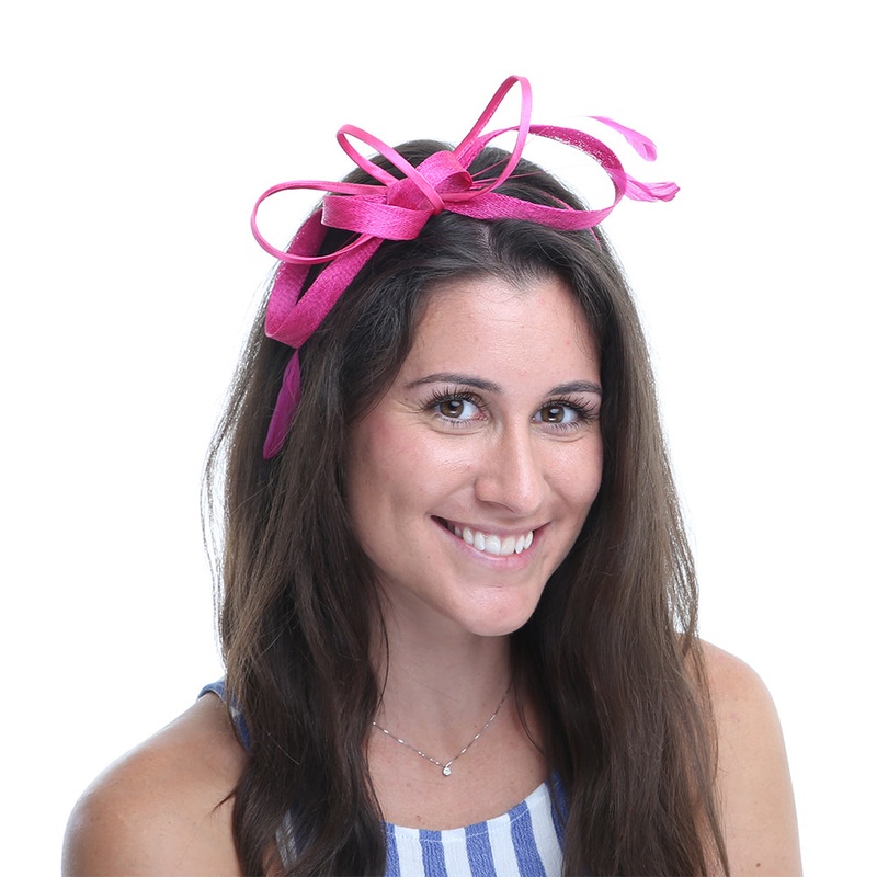 Jane Anne Designs Julie Fascinator – Fuchsia 1-Size