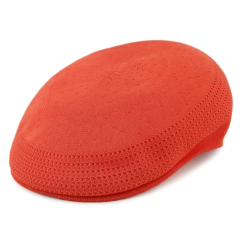 Kangol Tropic 504 Ventair Flat Cap – Orange S