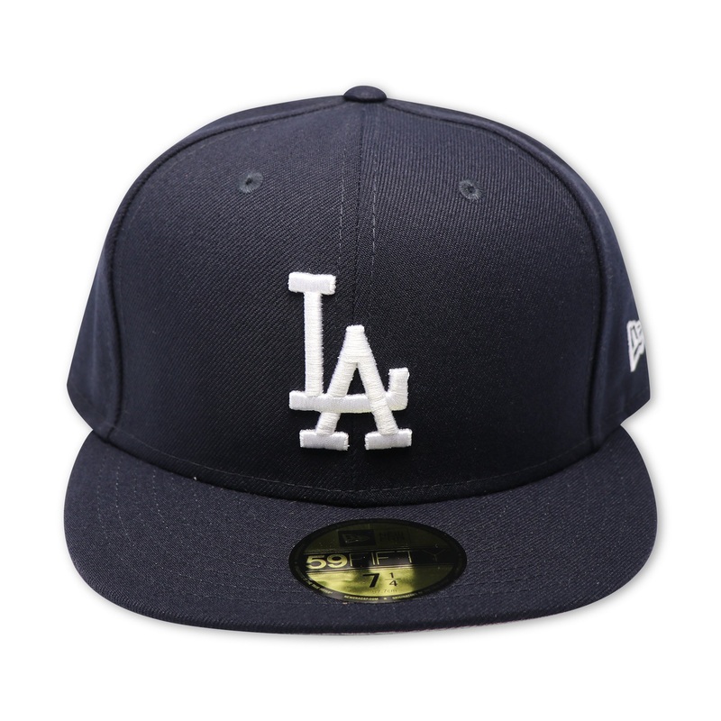 LOS ANGELES DODGERS (NAVY) NEW ERA 59FIFTY FITTED (GREY BOTTOM) 67/8