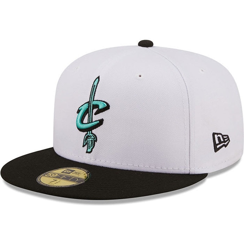 New Era Cleveland Cavaliers White/Black Two-Tone Color Pack 59FIFTY Fitted Hat