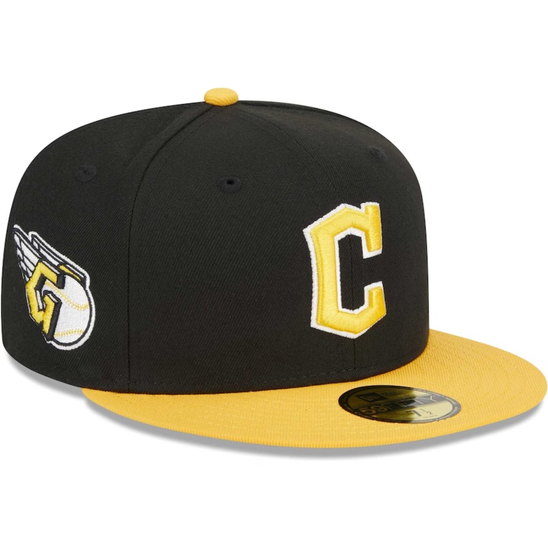 New Era Cleveland Guardians Black/Gold 2023 59FIFTY Fitted Hat