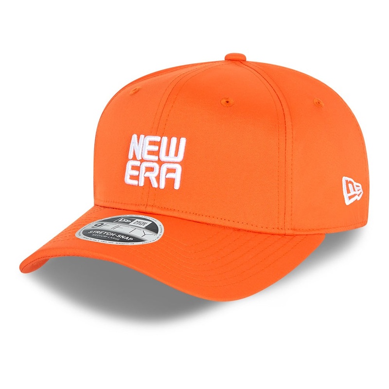 New Era Golf 9FIFTY Stretch Snap Poly Orange Cap S-M