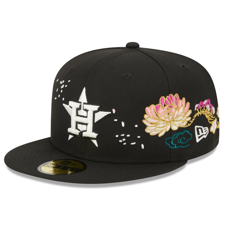 New Era Houston Astros Black Cherry Blossom 2023 59FIFTY Fitted Hat