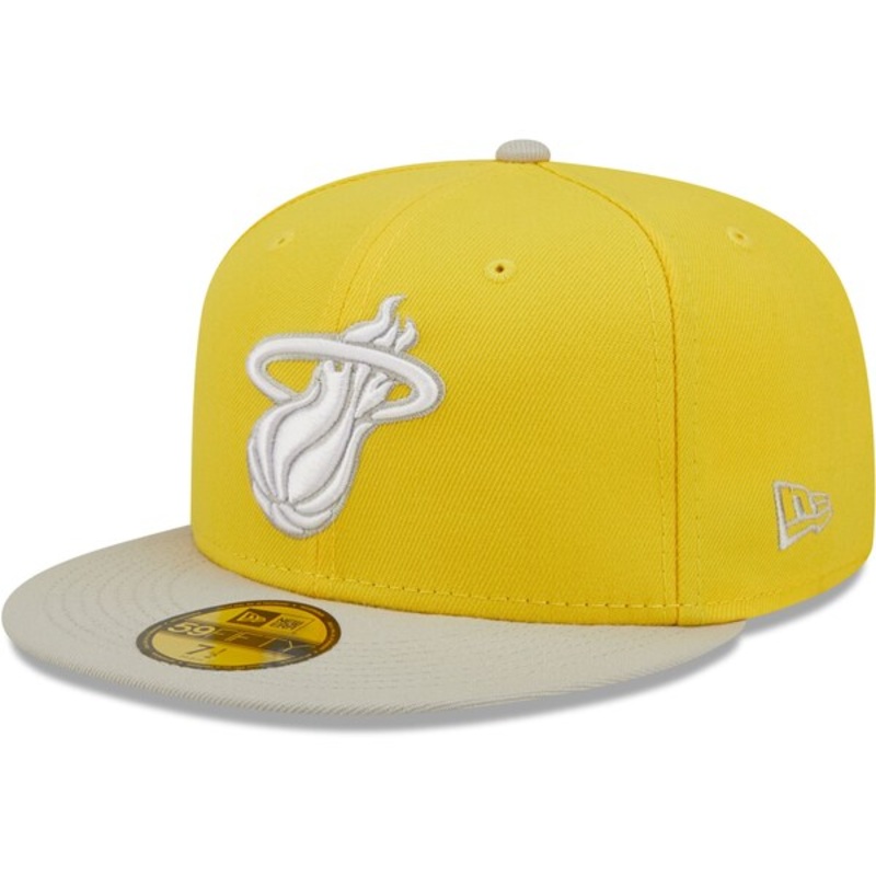 New Era Miami Heat Yellow/Gray Color Pack 59FIFTY Fitted Hat