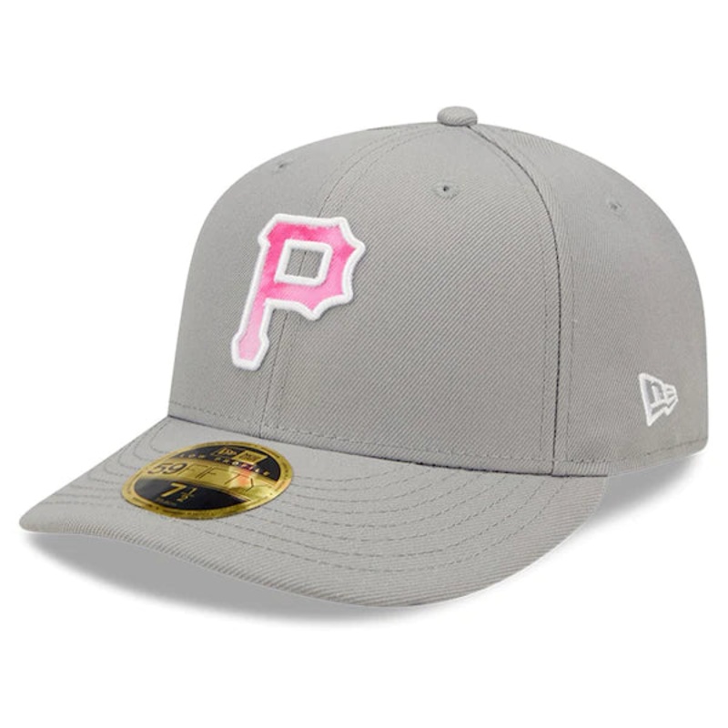 New Era Pittsburgh Pirates Gray 2022 Mother’s Day On-Field Low Profile 59FIFTY Fitted Hat