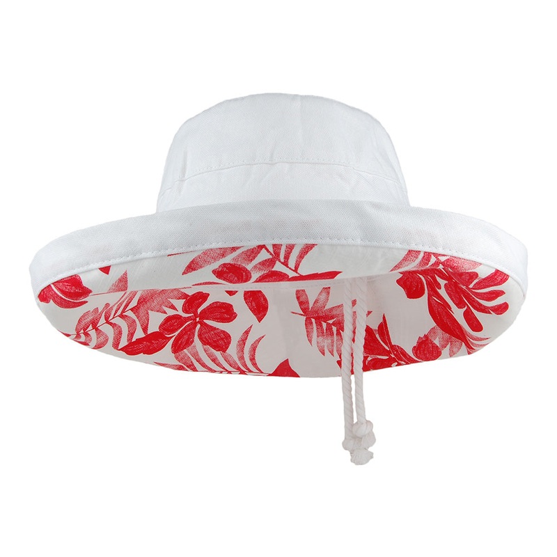 Scala Hats Aninata Cotton Packable Sun Hat – White 1-Size